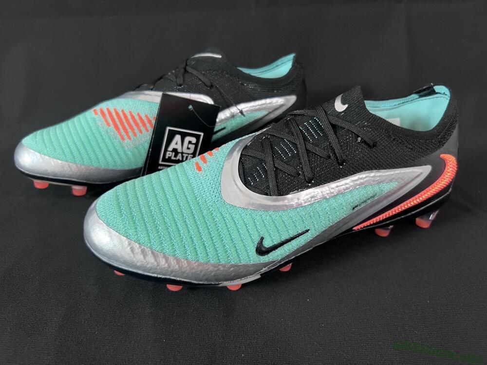 Unisex Nike Phantom 6 Low Elite AG Football Boots - Jade/Black/Silver