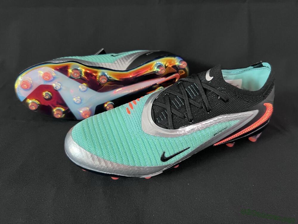 Unisex Nike Phantom 6 Low Elite AG Football Boots - Jade/Black/Silver