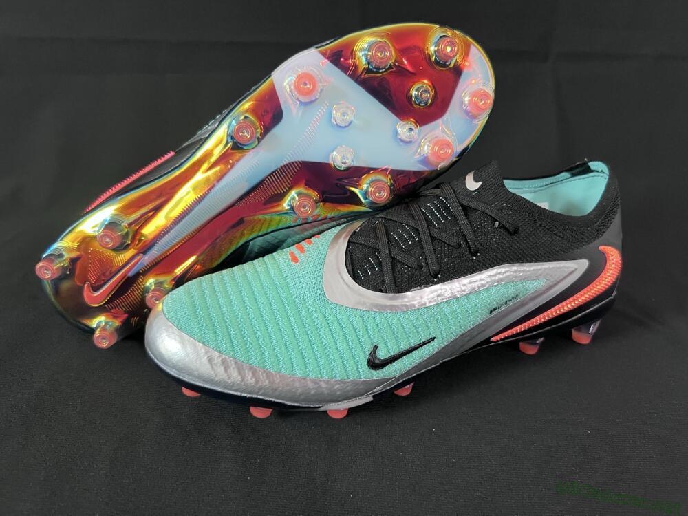 Unisex Nike Phantom 6 Low Elite AG Football Boots - Jade/Black/Silver