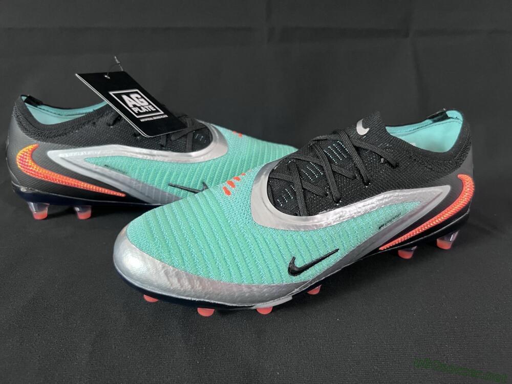 Unisex Nike Phantom 6 Low Elite AG Football Boots - Jade/Black/Silver