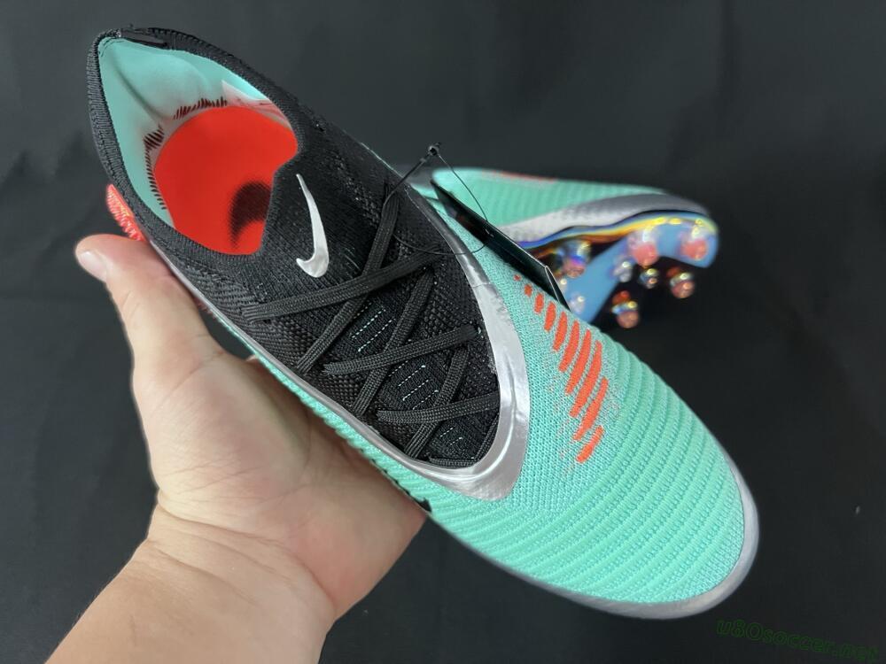 Unisex Nike Phantom 6 Low Elite AG Football Boots - Jade/Black/Silver