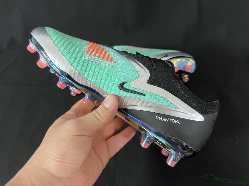Unisex Nike Phantom 6 Low Elite AG Football Boots - Jade/Black/Silver