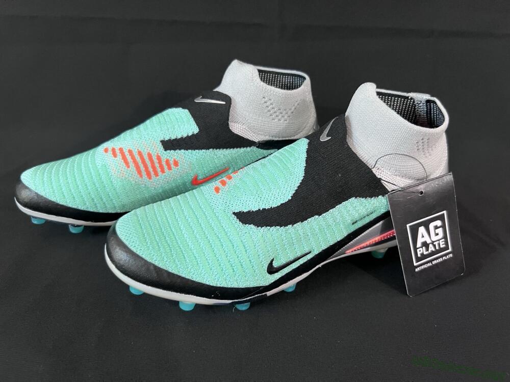 Unisex Nike Phantom 6 High Elite AG Football Boots - Jade/Black/Silver
