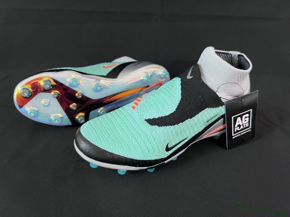 Unisex Nike Phantom 6 High Elite AG Football Boots - Jade/Black/Silver