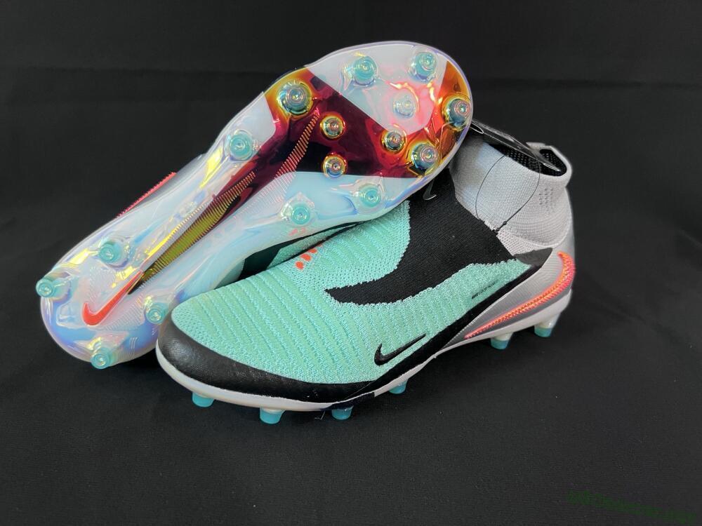 Unisex Nike Phantom 6 High Elite AG Football Boots - Jade/Black/Silver