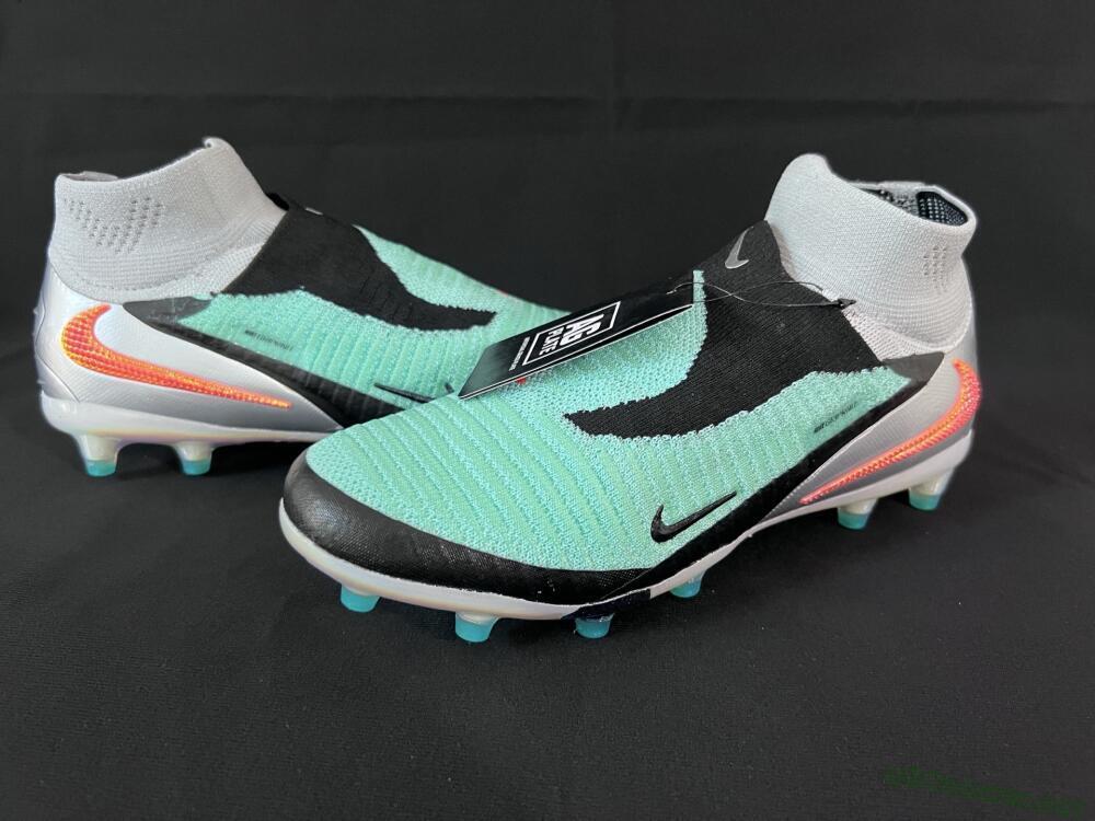 Unisex Nike Phantom 6 High Elite AG Football Boots - Jade/Black/Silver