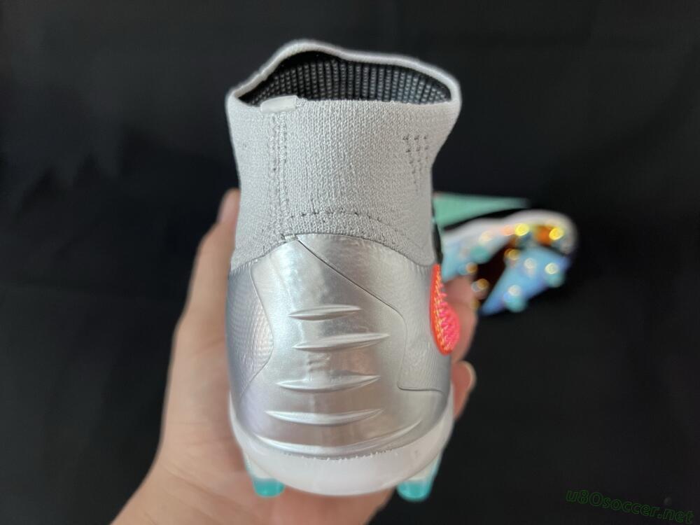 Unisex Nike Phantom 6 High Elite AG Football Boots - Jade/Black/Silver