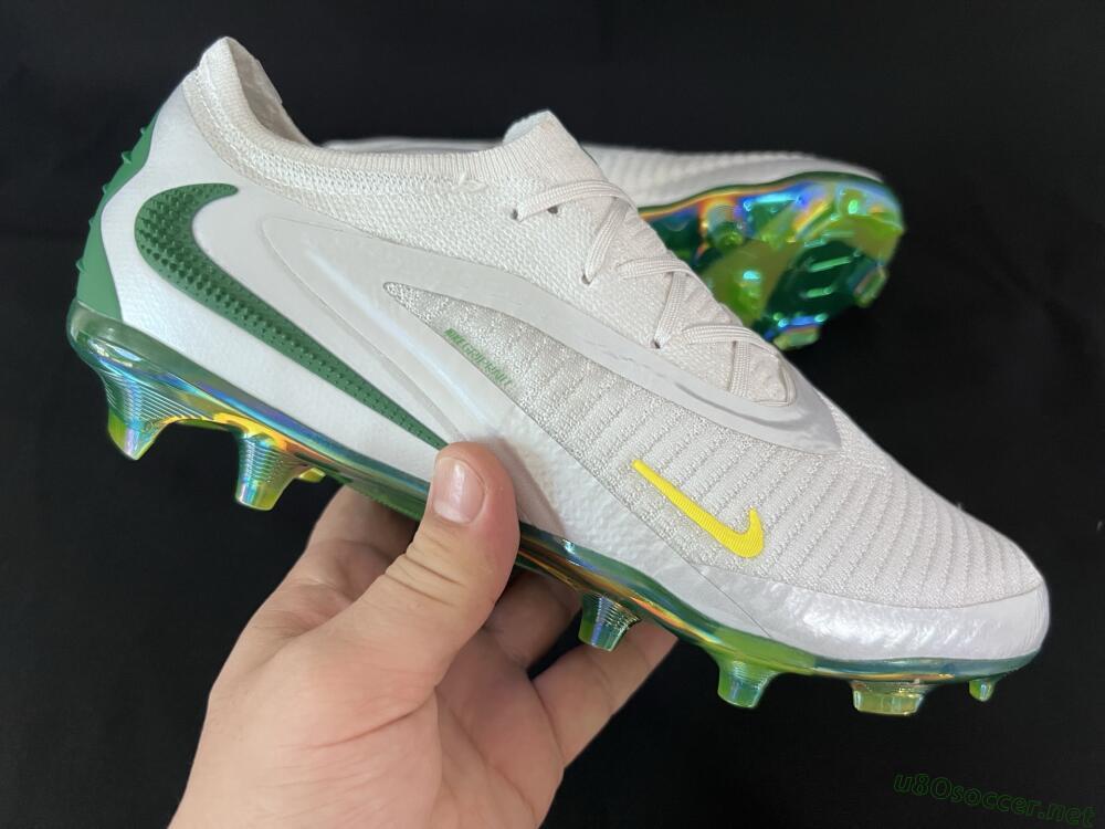 Unisex Nike Phantom 6 Low Elite FG Football Boots - White/Silver/Gold