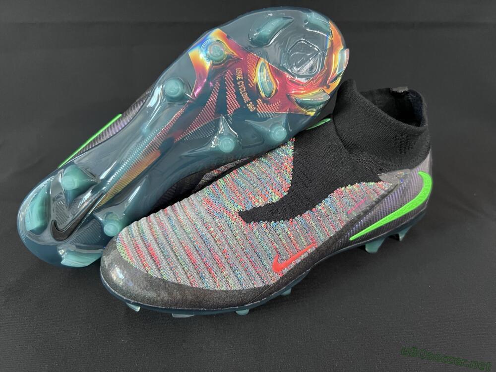 Unisex Nike Phantom 6 Elite FG Football Boots - Black/Yellow/Red