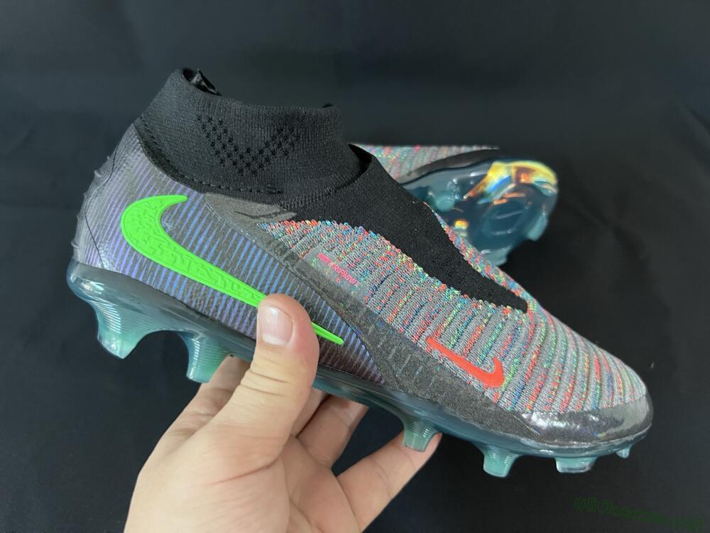 Unisex Nike Phantom 6 Elite FG Football Boots - Black/Yellow/Red