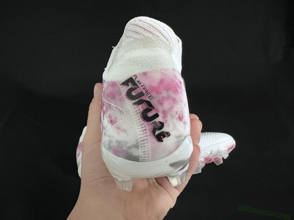 Unisex Puma Future 8 Ultimate FG Football Boots - White/Pink/Silver