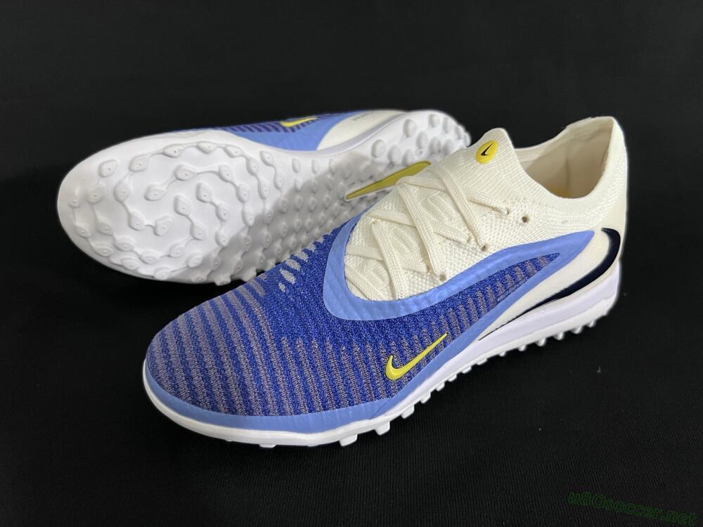 Men's Nike Phantom 6 Elite TF Football Shoes - Blue/White/Jade