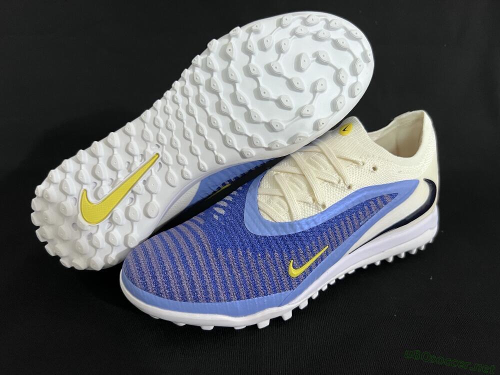 Men's Nike Phantom 6 Elite TF Football Shoes - Blue/White/Jade