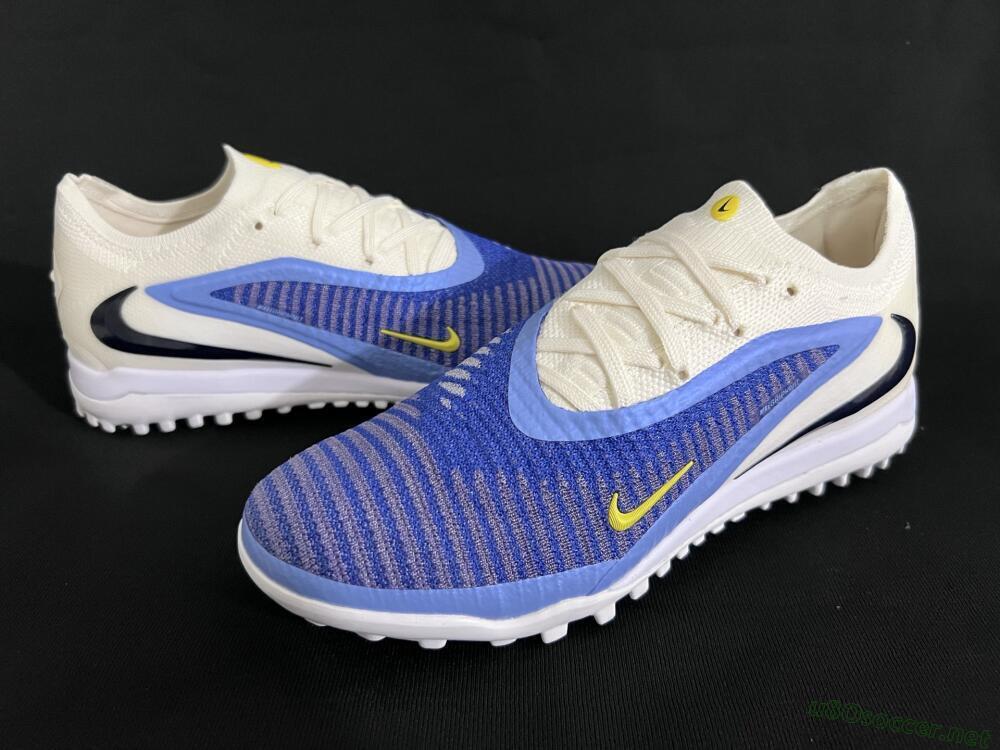 Men's Nike Phantom 6 Elite TF Football Shoes - Blue/White/Jade