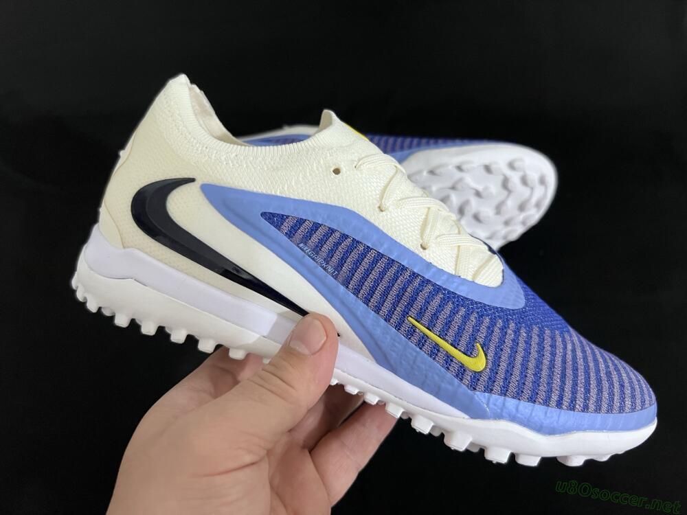 Men's Nike Phantom 6 Elite TF Football Shoes - Blue/White/Jade