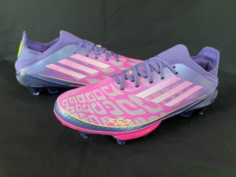 Unisex Adidas F50+ Elite Lightstrike Pro FG Football Boots - Pink/Purple/Yellow