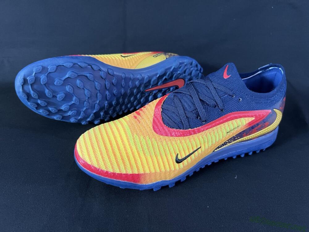 Men's Nike Phantom 6 Elite TF Football Shoes - Yellow/Red/Blue