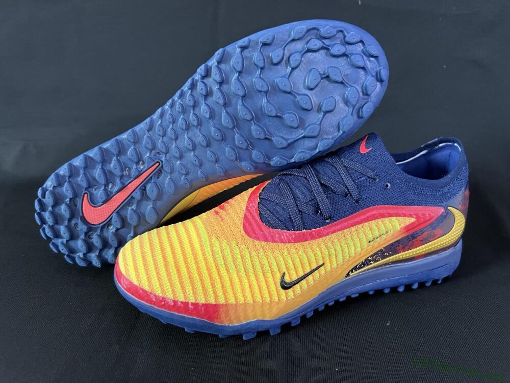 Men's Nike Phantom 6 Elite TF Football Shoes - Yellow/Red/Blue