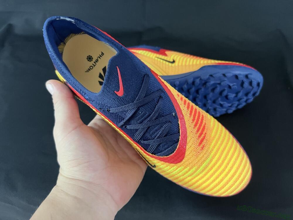 Men's Nike Phantom 6 Elite TF Football Shoes - Yellow/Red/Blue