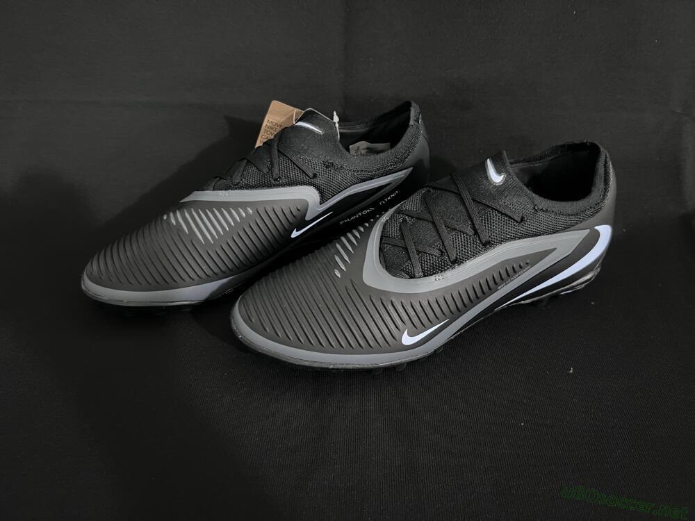 Unisex Nike Phantom 6 Low Elite TF Football Shoes - Black/Jade