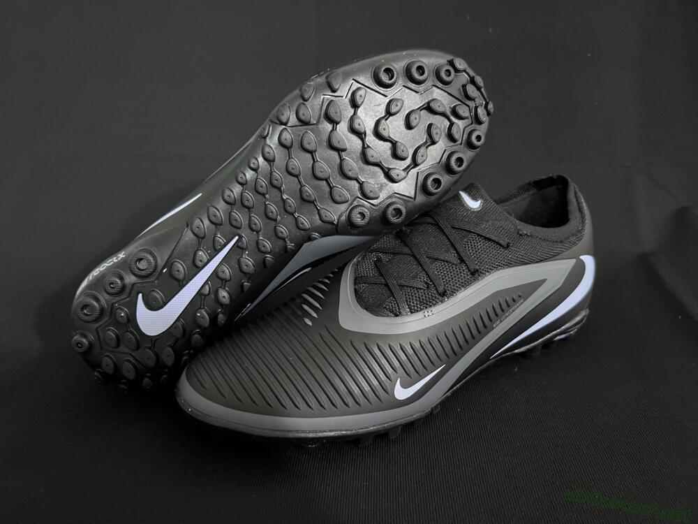 Unisex Nike Phantom 6 Low Elite TF Football Shoes - Black/Jade