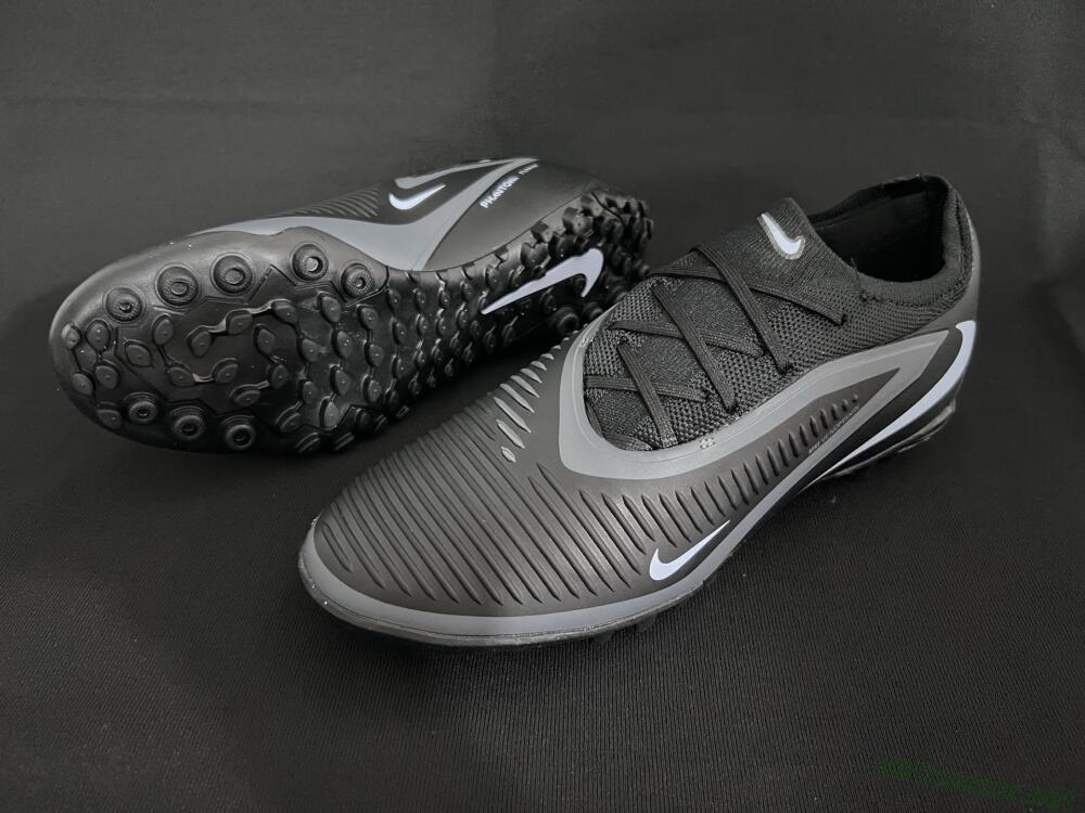 Unisex Nike Phantom 6 Low Elite TF Football Shoes - Black/Jade