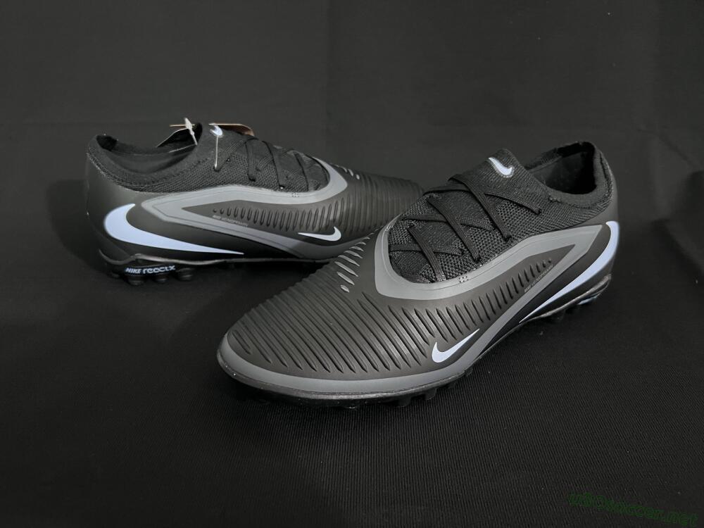 Unisex Nike Phantom 6 Low Elite TF Football Shoes - Black/Jade