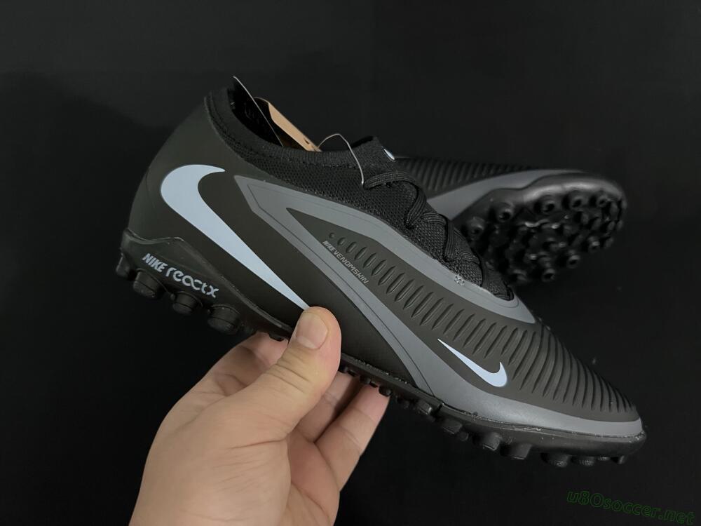Unisex Nike Phantom 6 Low Elite TF Football Shoes - Black/Jade