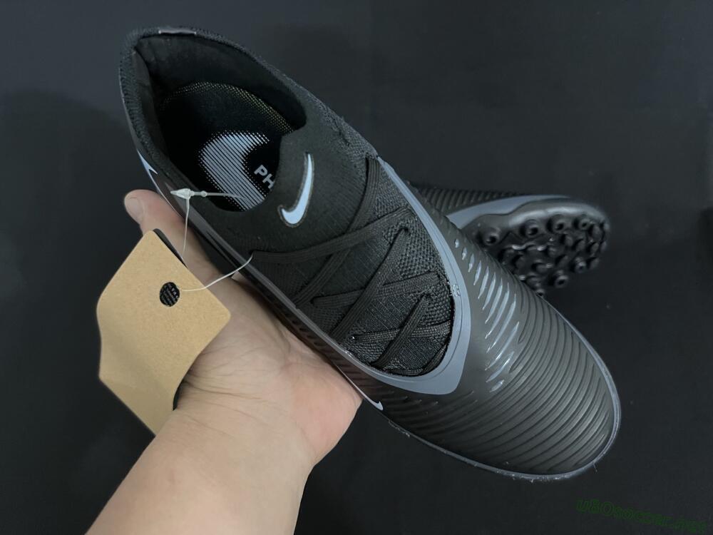 Unisex Nike Phantom 6 Low Elite TF Football Shoes - Black/Jade