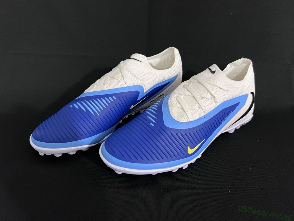 Unisex Nike Phantom 6 Low Elite TF Football Shoes - Blue/White/Black