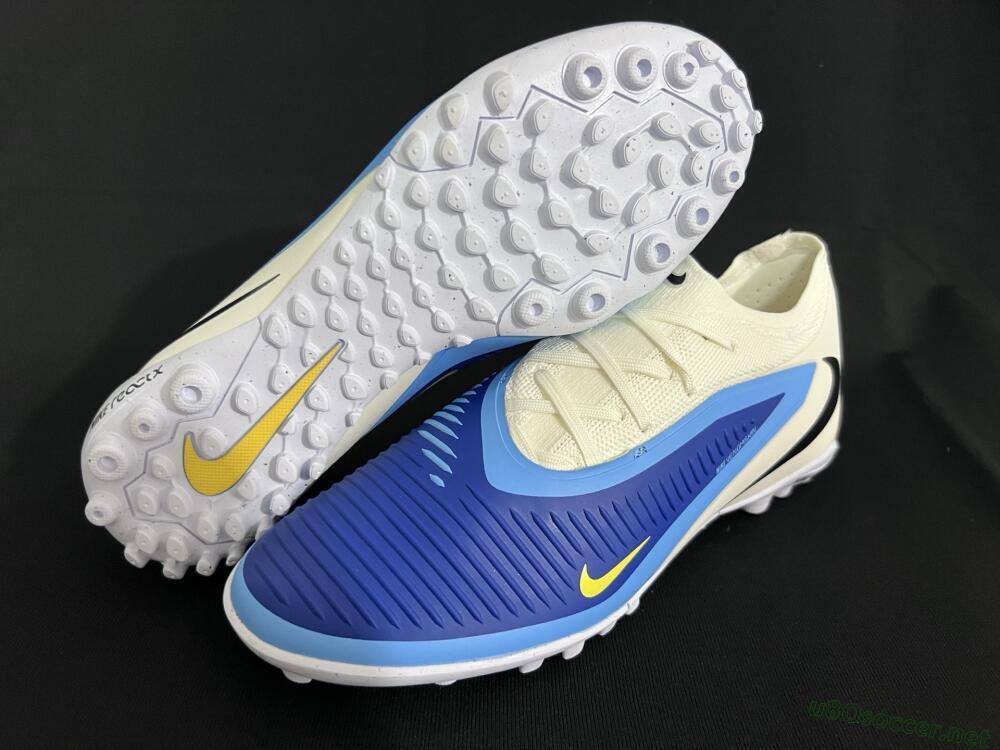 Unisex Nike Phantom 6 Low Elite TF Football Shoes - Blue/White/Black