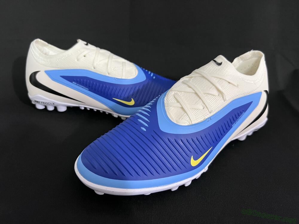 Unisex Nike Phantom 6 Low Elite TF Football Shoes - Blue/White/Black