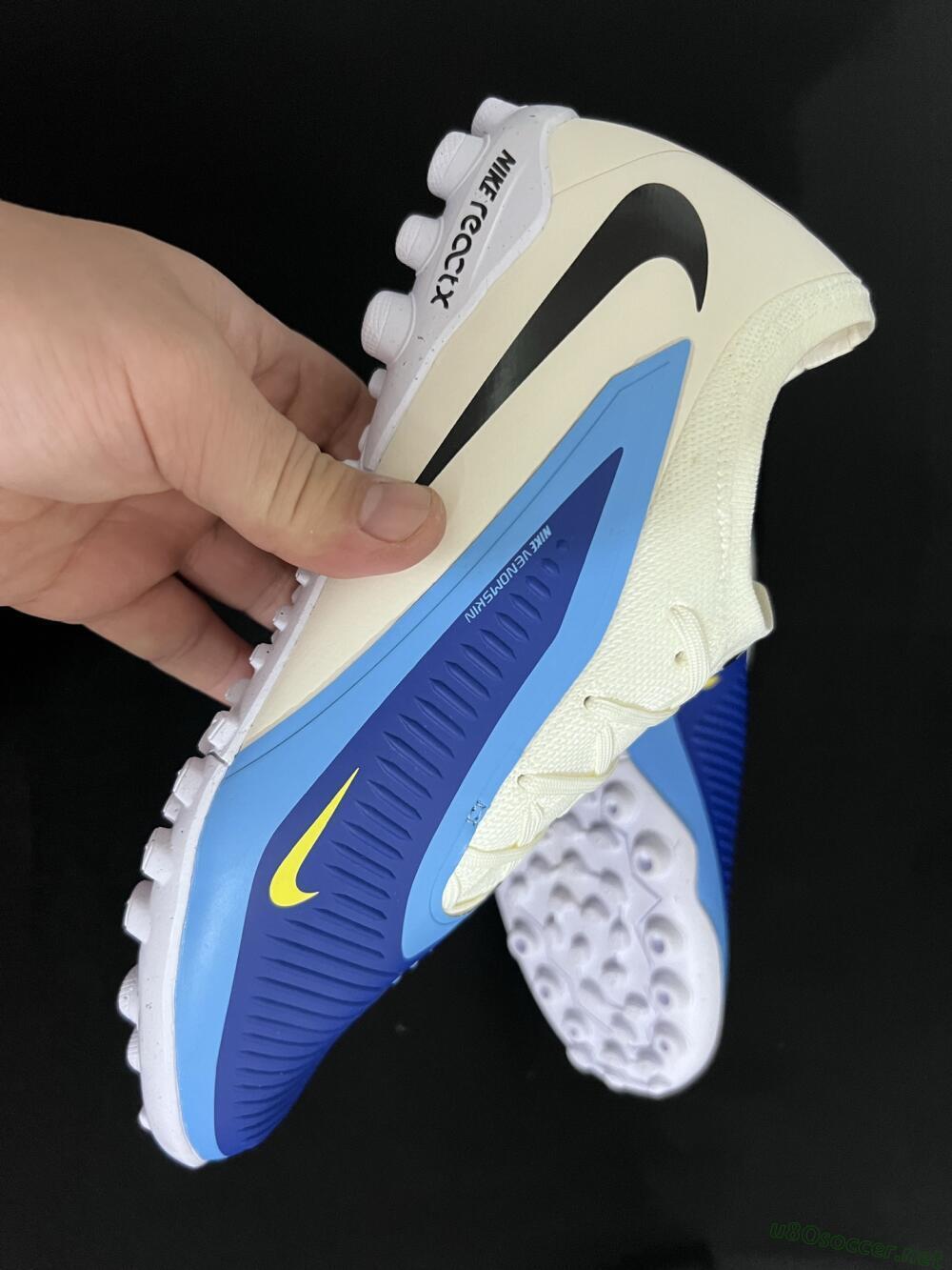 Unisex Nike Phantom 6 Low Elite TF Football Shoes - Blue/White/Black