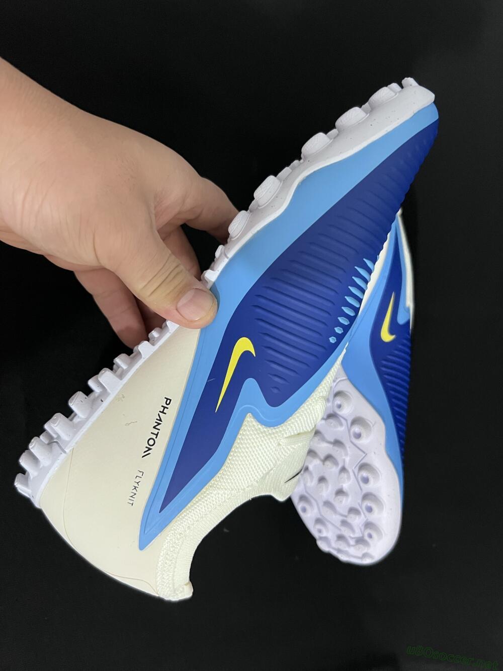 Unisex Nike Phantom 6 Low Elite TF Football Shoes - Blue/White/Black