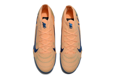 Unisex KM x Nike Air Zoom Mercurial Vapor 16 Elite TF Football Shoes - Orange/Ocean Blue/Sandy Peach