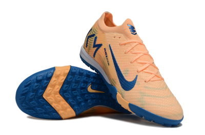 Unisex KM x Nike Air Zoom Mercurial Vapor 16 Elite TF Football Shoes - Orange/Ocean Blue/Sandy Peach