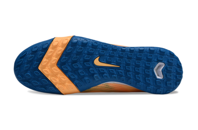 Unisex KM x Nike Air Zoom Mercurial Vapor 16 Elite TF Football Shoes - Orange/Ocean Blue/Sandy Peach