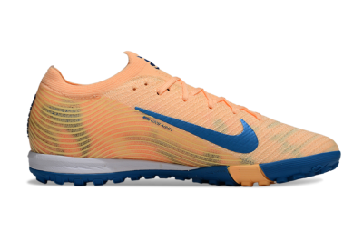 Unisex KM x Nike Air Zoom Mercurial Vapor 16 Elite TF Football Shoes - Orange/Ocean Blue/Sandy Peach