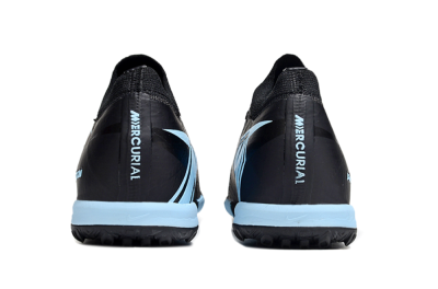 Unisex Nike Air Zoom Mercurial Vapor 16 Elite TF Football Shoes - Black/Ice Blue/Dusk Black