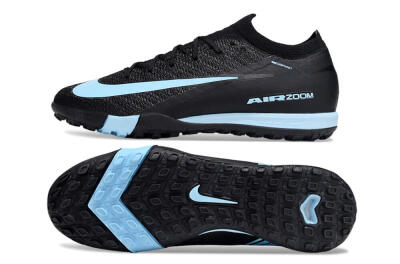Unisex Nike Air Zoom Mercurial Vapor 16 Elite TF Football Shoes - Black/Ice Blue/Dusk Black