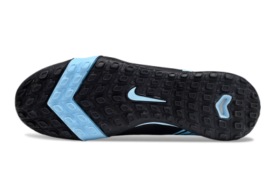 Unisex Nike Air Zoom Mercurial Vapor 16 Elite TF Football Shoes - Black/Ice Blue/Dusk Black