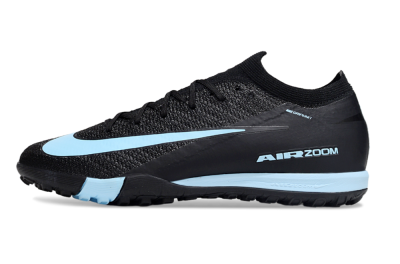 Unisex Nike Air Zoom Mercurial Vapor 16 Elite TF Football Shoes - Black/Ice Blue/Dusk Black