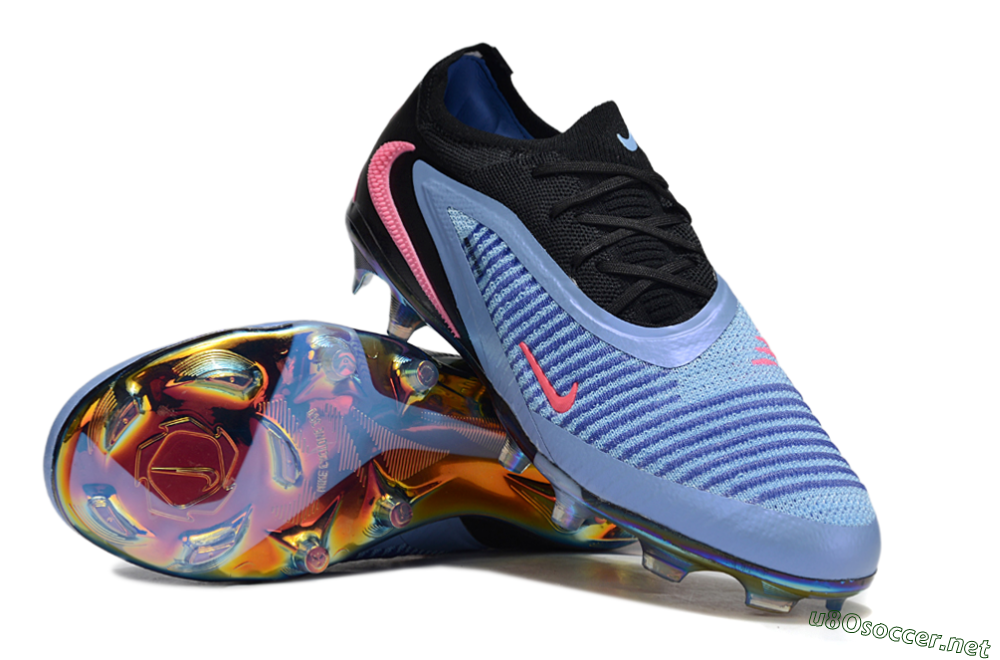Unisex Nike Phantom 6 Low Elite FG Football Boots - Blue/Vibrant Blue/Hot Pink 3