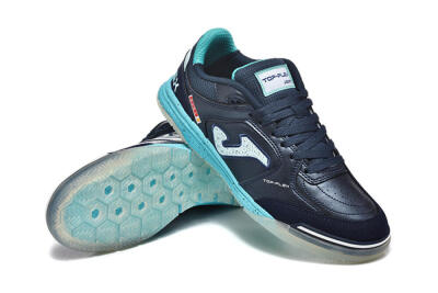 Men's Joma Top Flex IC Football Shoes - Navy/Aqua Mist/Deep Ocean
