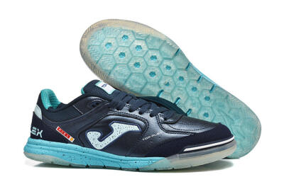 Men's Joma Top Flex IC Football Shoes - Navy/Aqua Mist/Deep Ocean