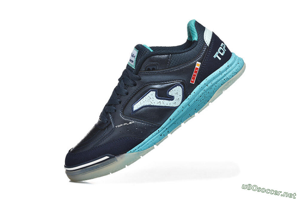 Men's Joma Top Flex IC Football Shoes - Navy/Aqua Mist/Deep Ocean 8