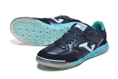 Men's Joma Top Flex IC Football Shoes - Navy/Aqua Mist/Deep Ocean