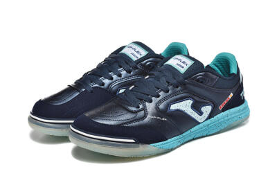 Men's Joma Top Flex IC Football Shoes - Navy/Aqua Mist/Deep Ocean