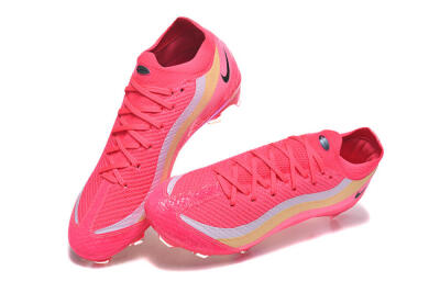 Men's Nike Air Zoom Mercurial Vapor 16 Elite FG Football Boots - Pink/Sunset Orange/Neon Yellow