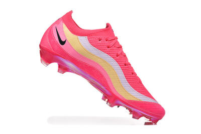 Men's Nike Air Zoom Mercurial Vapor 16 Elite FG Football Boots - Pink/Sunset Orange/Neon Yellow